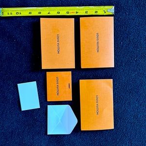 Authentic Louis Vuitton Card Holder (3) 5.5 x 3.5 (1) 3.2 x 2.5
